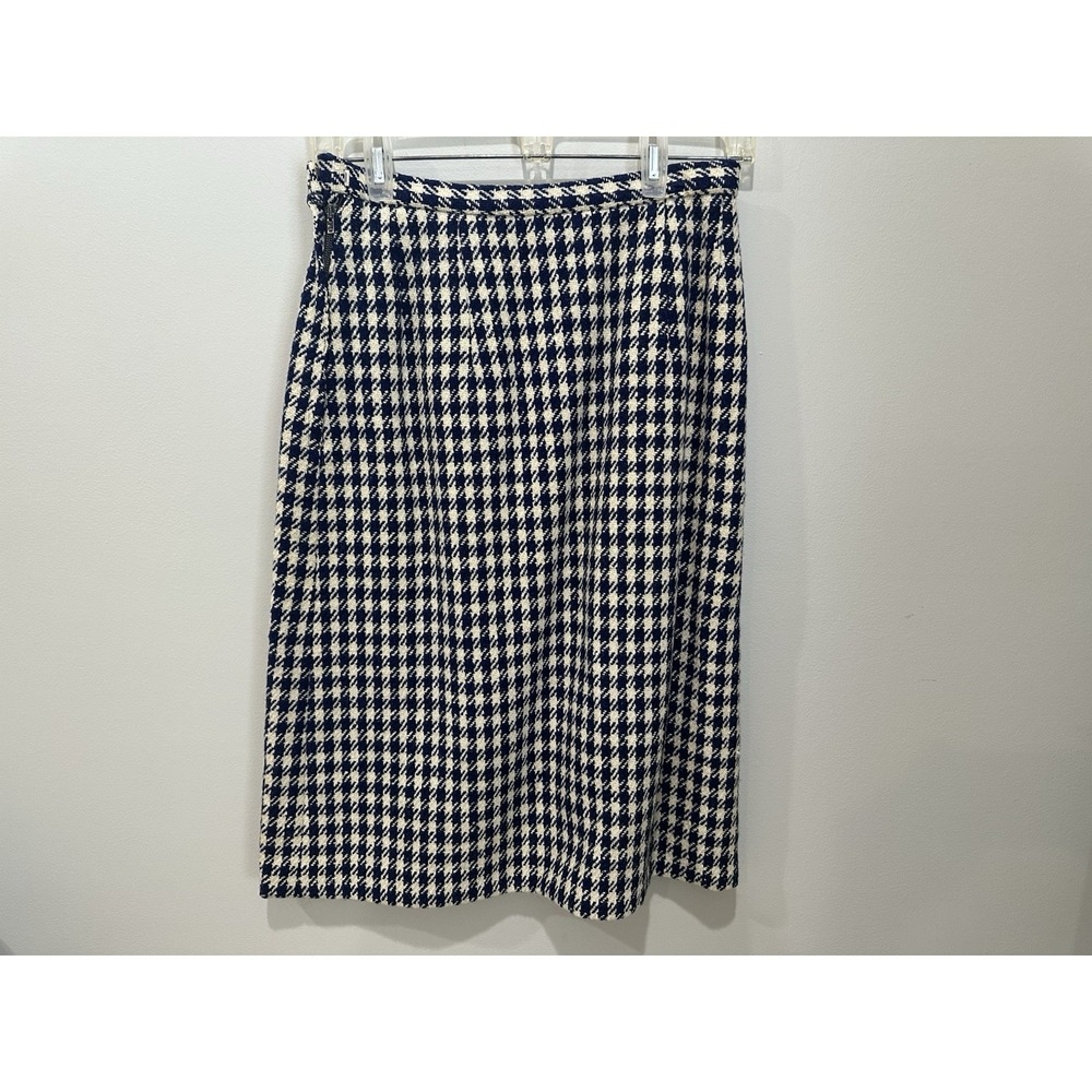 Vintage Donegal Handwoven Tweed Suit Colette Modes Dublin Wool Houndstooth Sz 12 - Picture 14 of 15